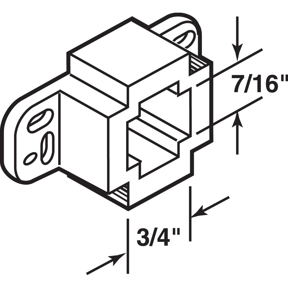 Prime Line Center Mounted Drawer Track Support Kit R 7261 The