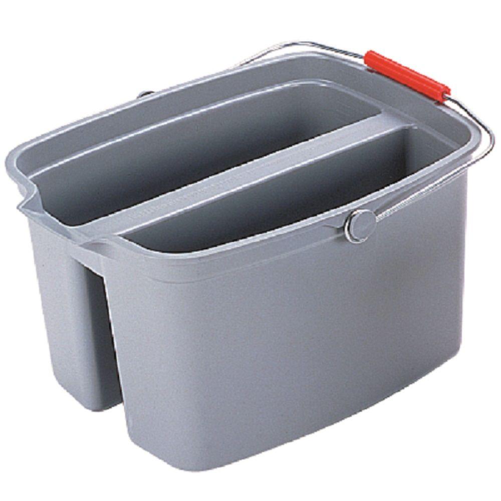 Rubbermaid Commercial Products Brute 19 Qt. Gray Double Pail by Rubbermaid Commercial Products