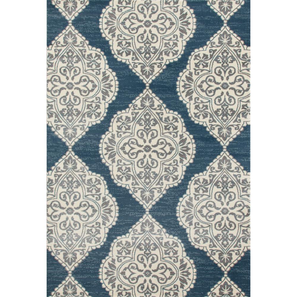 nuLOOM Sandra Medallion Tassel Blue 4 ft. x 6 ft. Area RugSTGL04B406