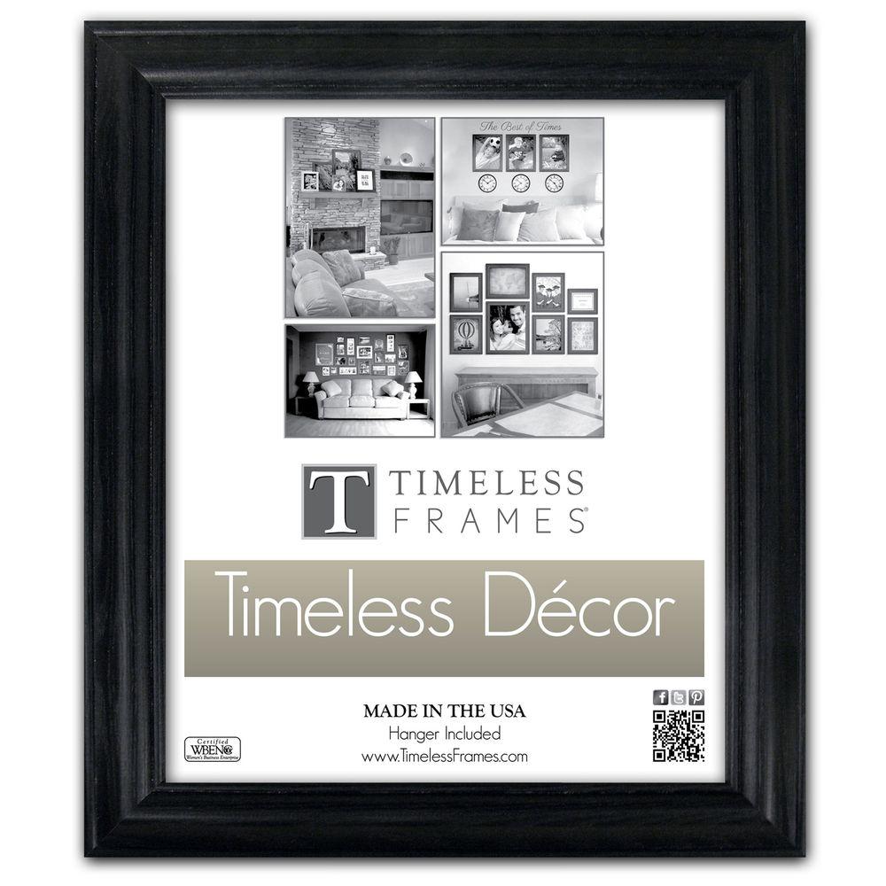 Timeless Frames Brenna 1Opening 16 in. x 20 in. Black Picture Frame