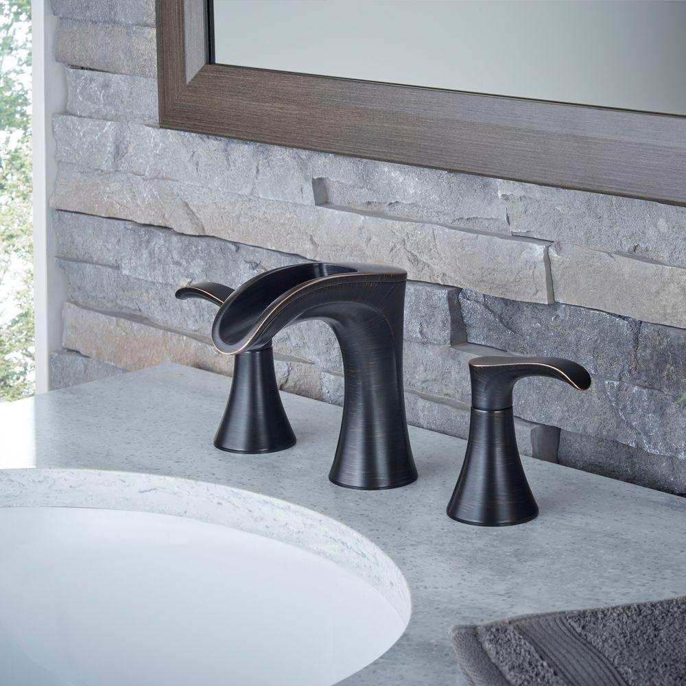 Delta Porter Single Hole Single Handle Bathroom Faucet In Oil Rubbed Bronze 15984lf Ob Eco The Home Depot