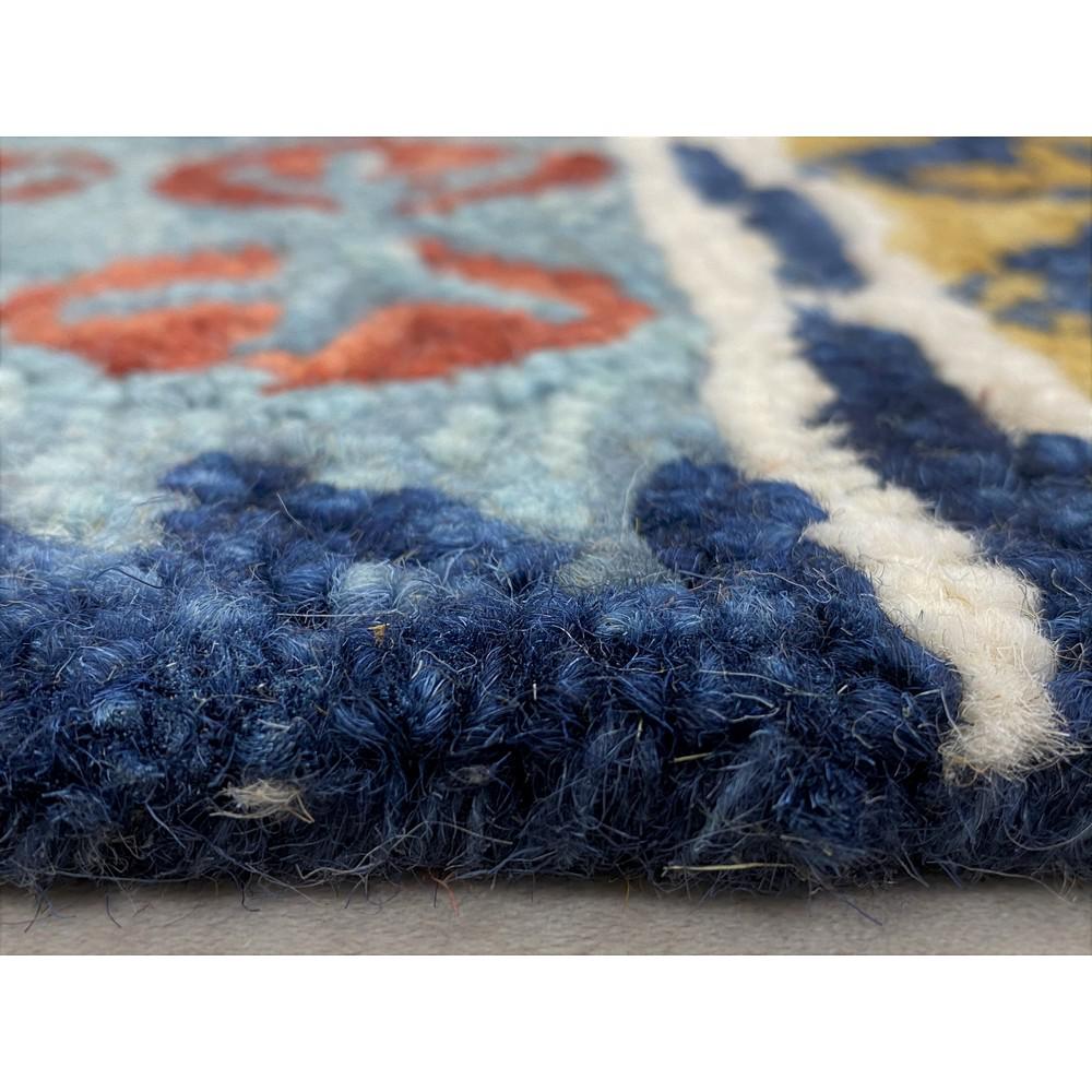 Lr Home Zeno Beige Blue 5 Ft X 7 Country Southwest Geometric - Blue And Beige Wool Area Rugs Lr Home Zeno Beige Blue 5 Ft X 7 Country Southwest Geometric - Blue And Beige Wool Area Rugs