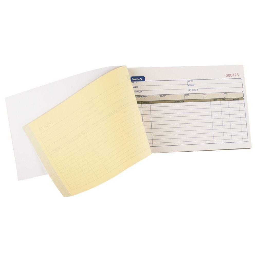Crown Bolt 5-9/16 inch x 8-7/16 inch Invoice Book (50 per Pack) by Crown Bolt