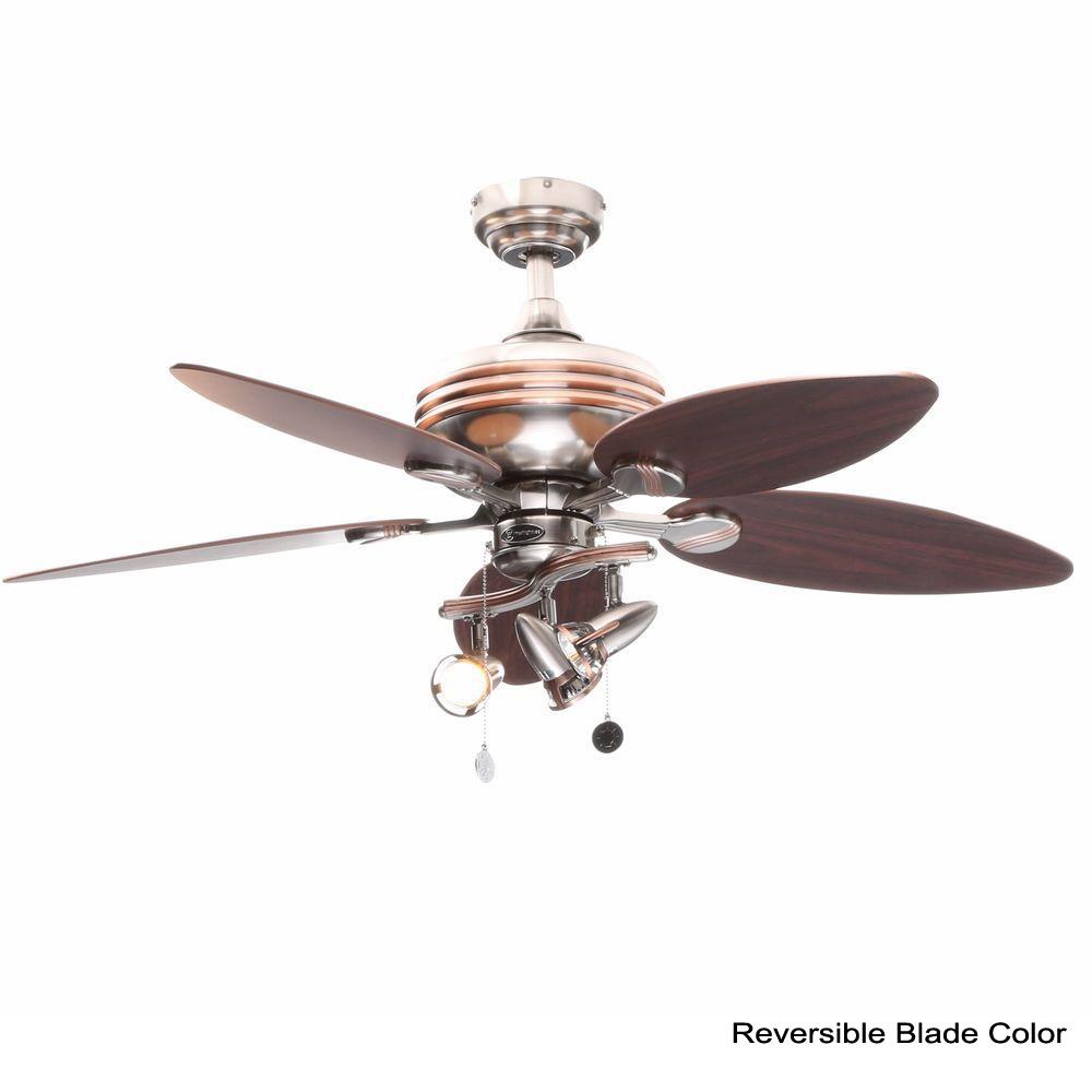 Westinghouse Xavier 44 In Brushed Nickel With Copper Accents Westinghouse Xavier 44 In Brushed
