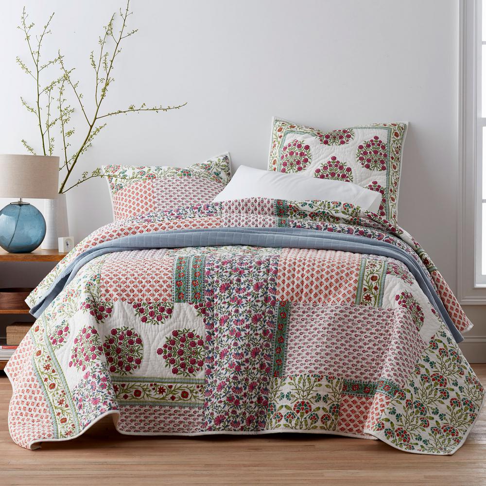 The Company Store Floral Patch Multicolored Cotton Full/Queen Quilt