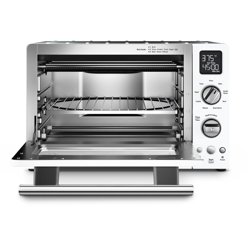 KitchenAid 2000 W 4Slice White Convection Toaster Oven with NonStick Pan, Broiling Rack and