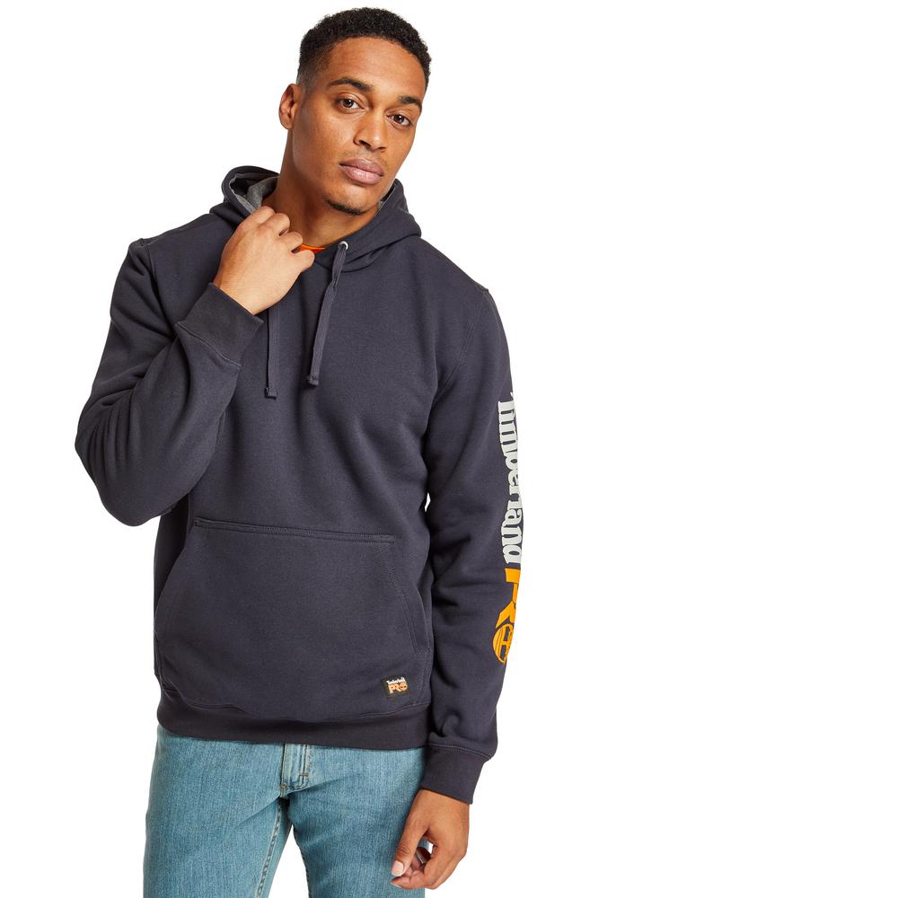 navy work hoodie