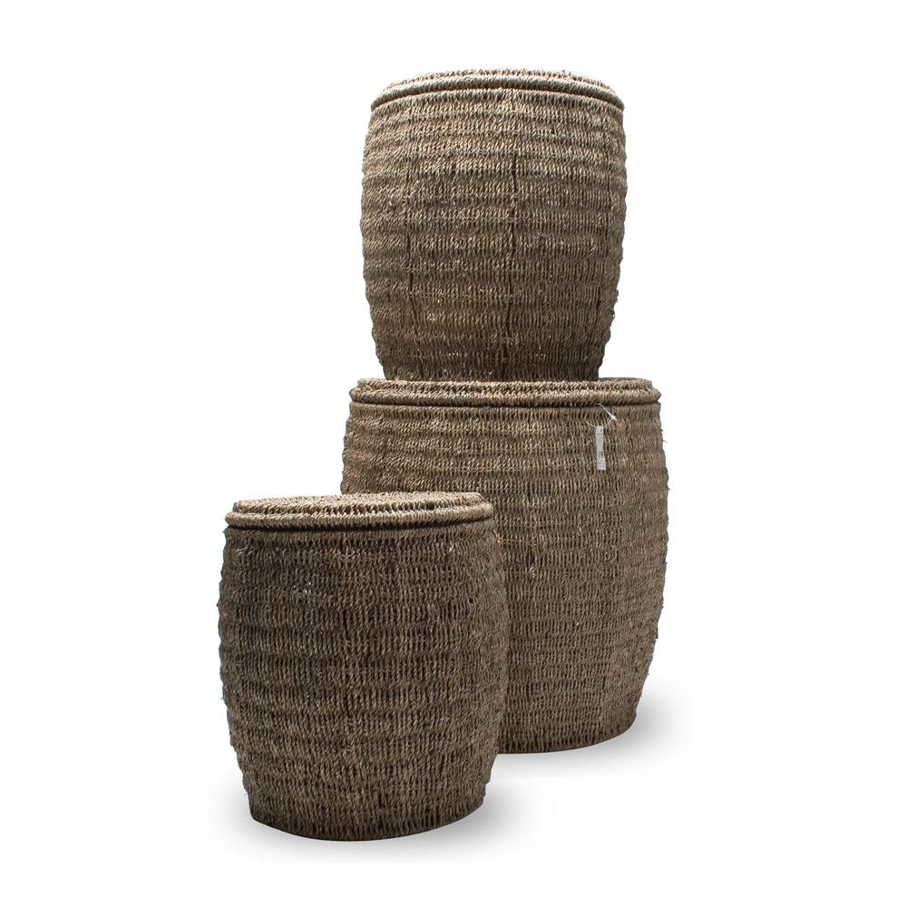 Tag Seagrass Storage Ottoman Baskets With Lids Set Of 3 Tag340033 Tag Seagrass Storage Ottoman Baskets With Lids Set Of 3