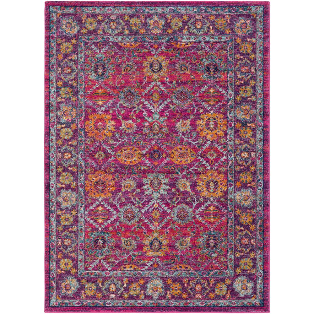 Surya 5 X 7 Area Rugs The Home Depot Harput Bright Pink 5 Ft X 7 Indoor Area Rug