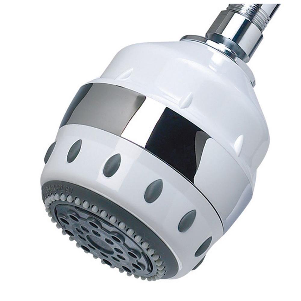 UPC 741517202456 product image for Sprite Showers 5-Spray Filtered Showerhead in White | upcitemdb.com