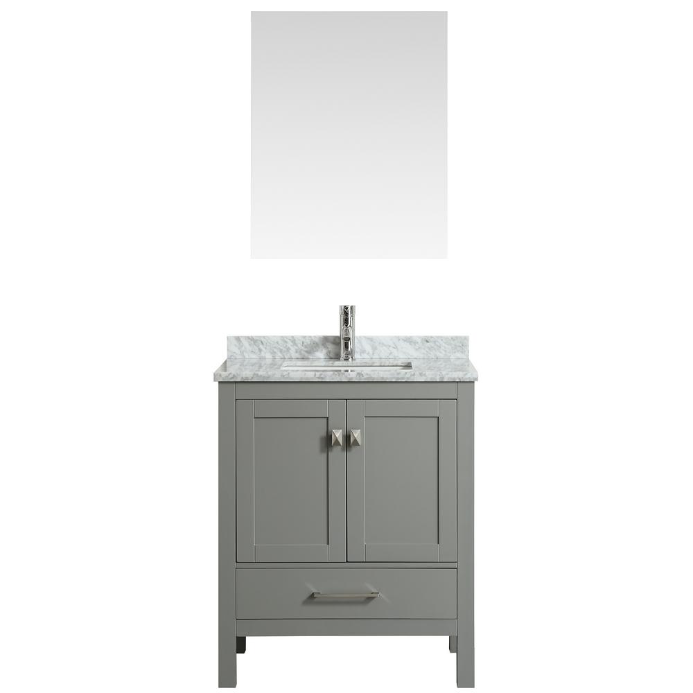 30 Inch Vanities Gray Bathroom Vanities Bath The Home Depot