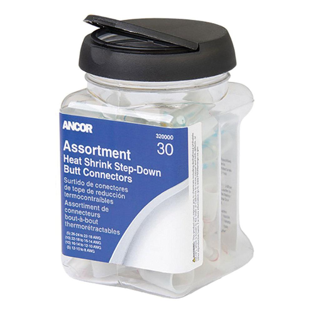 Ancor MultiWire Heat Shrink Butt Connector 248 AWG Assorted Jar (30