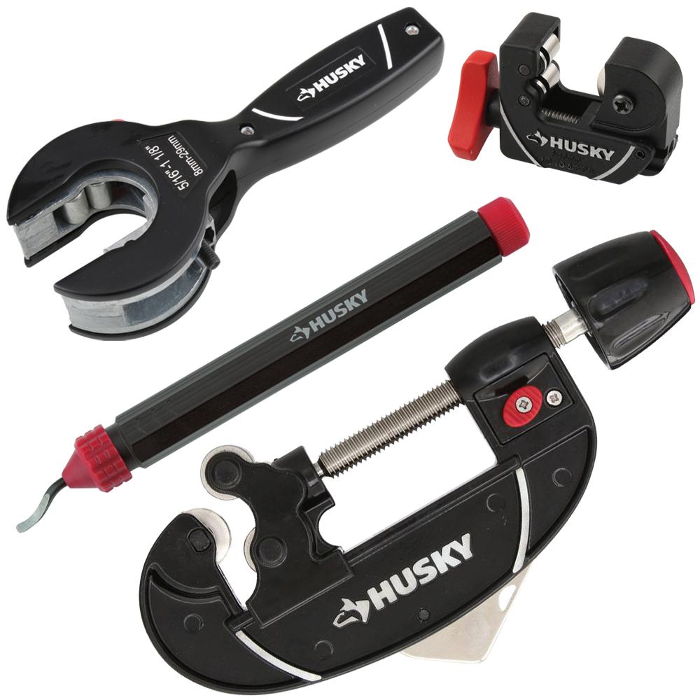 Husky Tube Cutter and Deburring Tool Bundle4102500111 The Home Depot