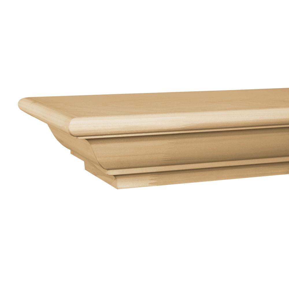 Unfinished Wood Fireplace Mantel Shelves Mantels The Paint Grade Cap Shelf Mantel
