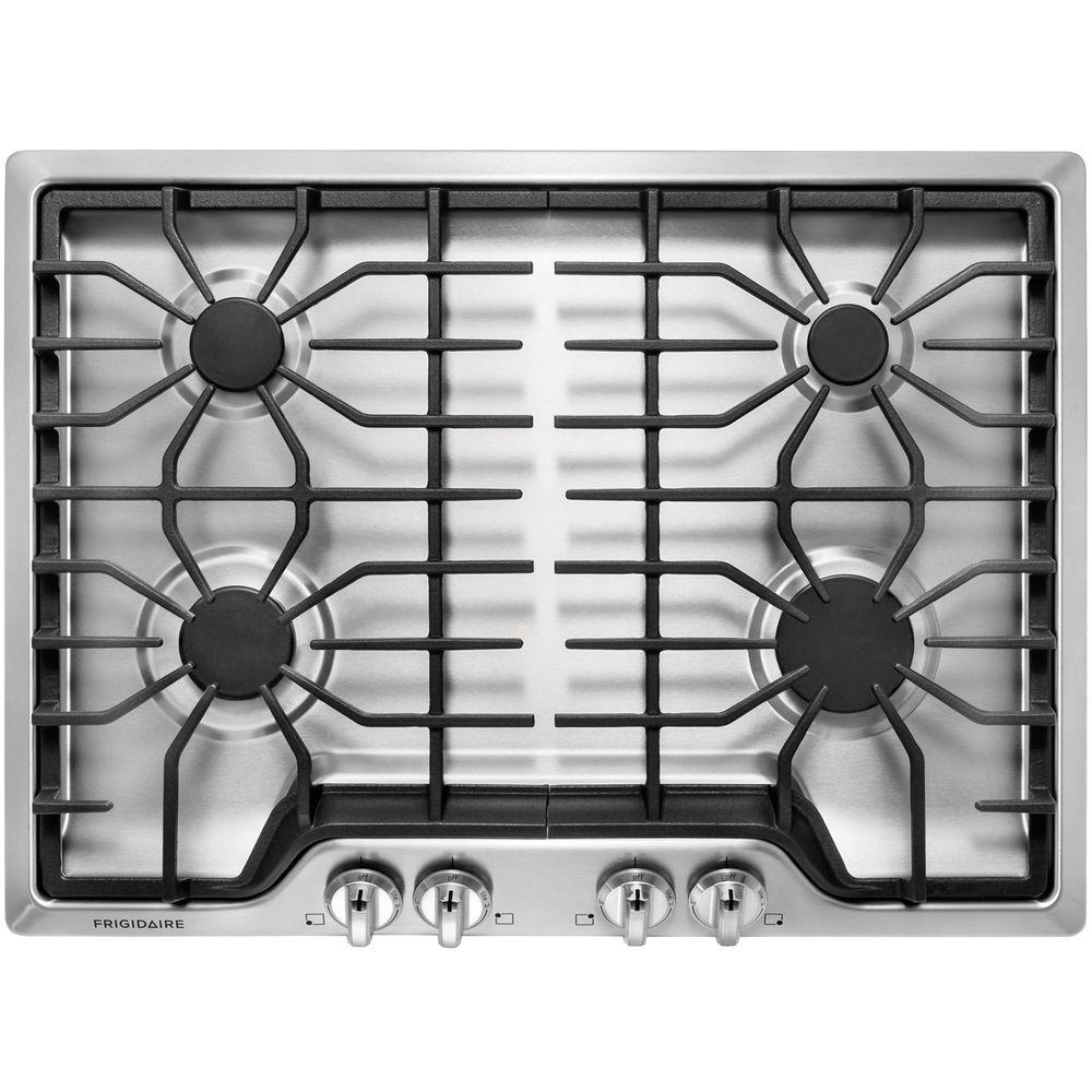 Frigidaire 30 In Gas Cooktop In Stainless Steel With 4 Burners