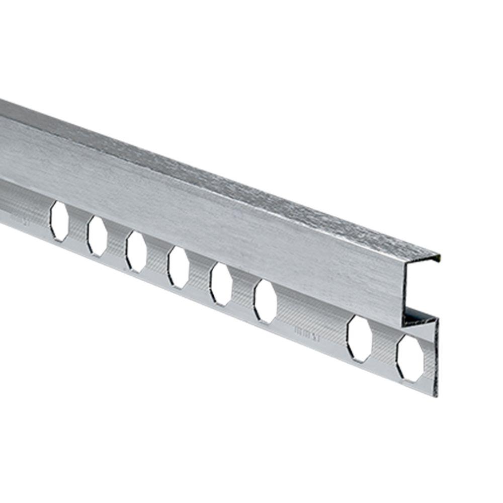 Emac Novolistel 4 Brushed Mirror Bright 3/8 in. x 981/2 in. Aluminum