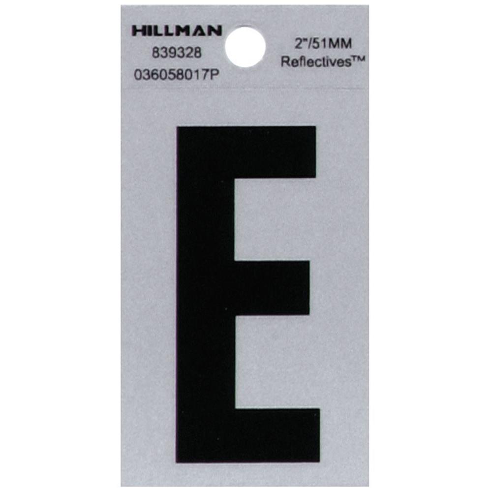 The Hillman Group 2 In. Vinyl Letter E-839328 - The Home Depot