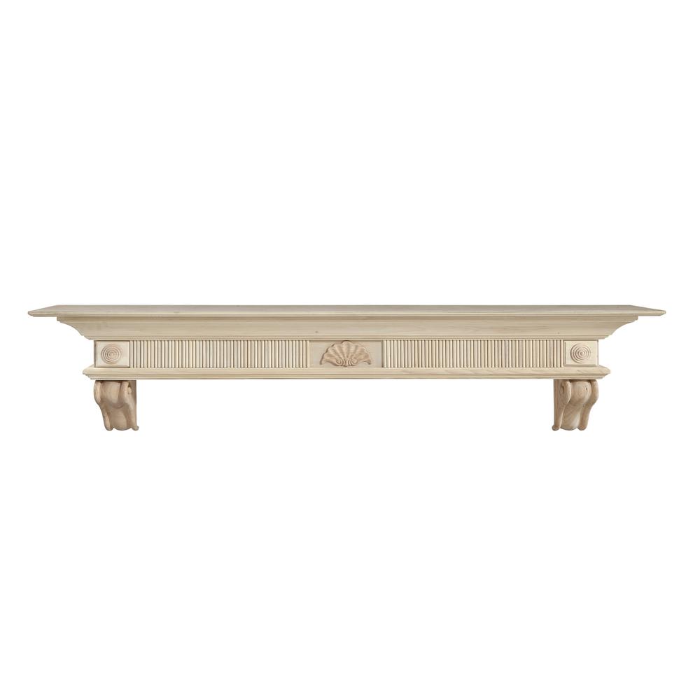 Pearl Mantels The Devonshire 6 ft. Unfinished CapShelf Mantel41672 The Home Depot