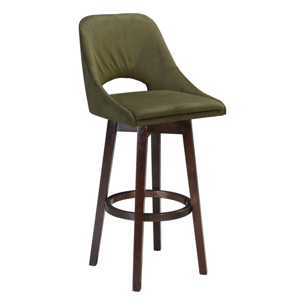 Zuo Ashmore 42 9 In Emerald Green Bar Chair 101011 The Home Depot Emerald Green Bar Chair