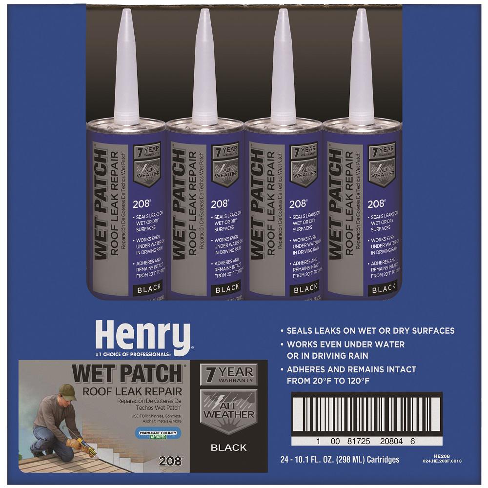 Henry 10.3 oz. Rubber Wet Patch Roof CementHE208R004 The Home Depot