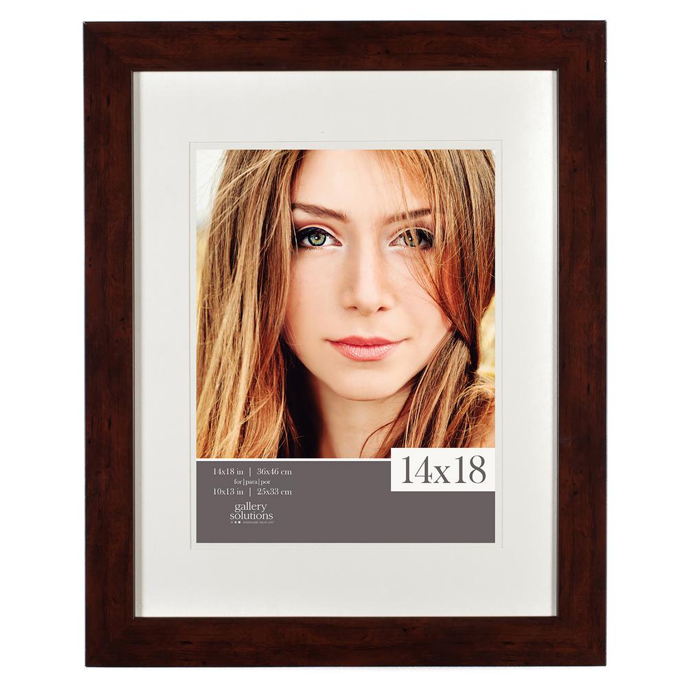 Pinnacle Gallery 11 in. x 14 in. White Double Mat Picture Frame