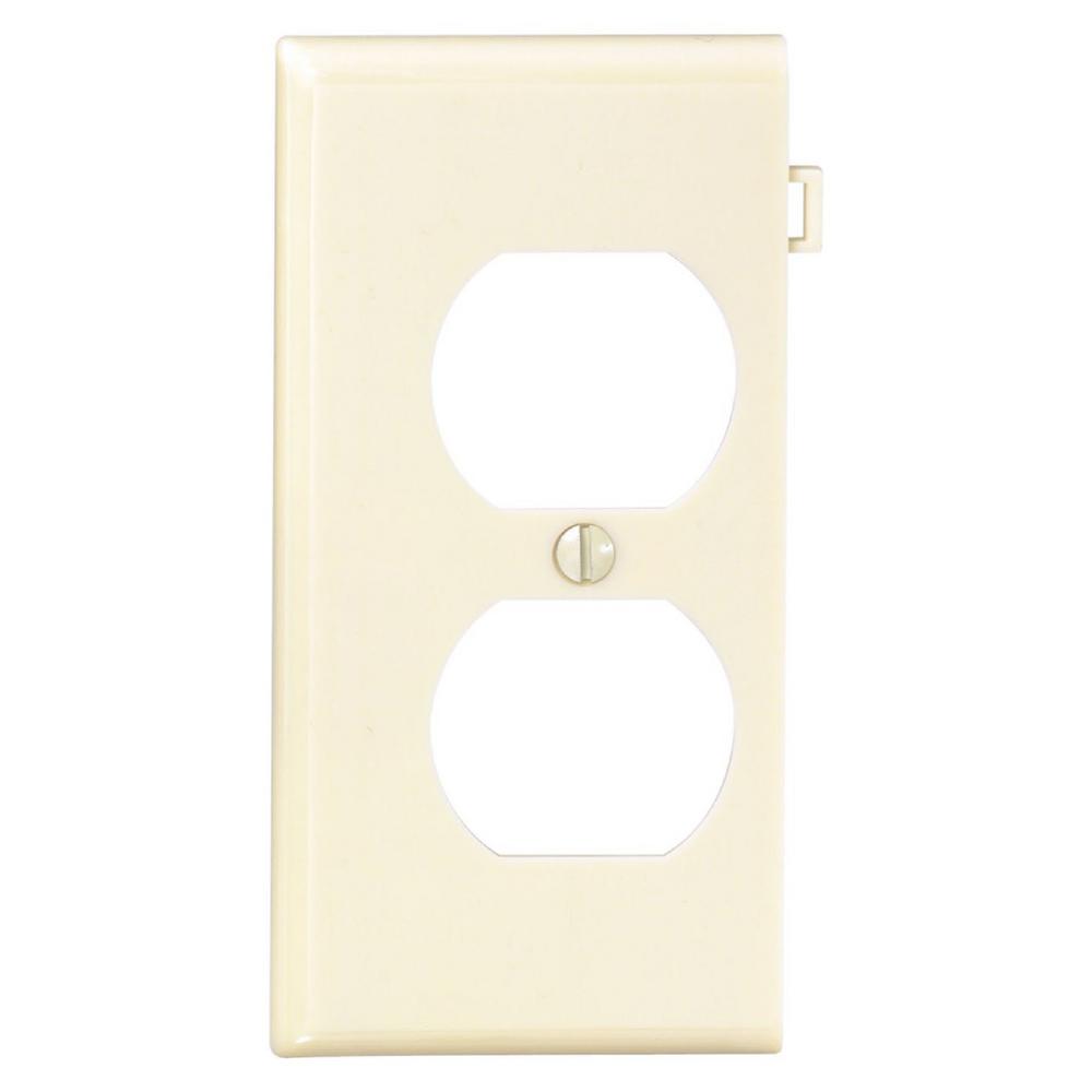 Leviton 2Gang Duplex Outlet Wall Plate, IvoryR518601600I The Home