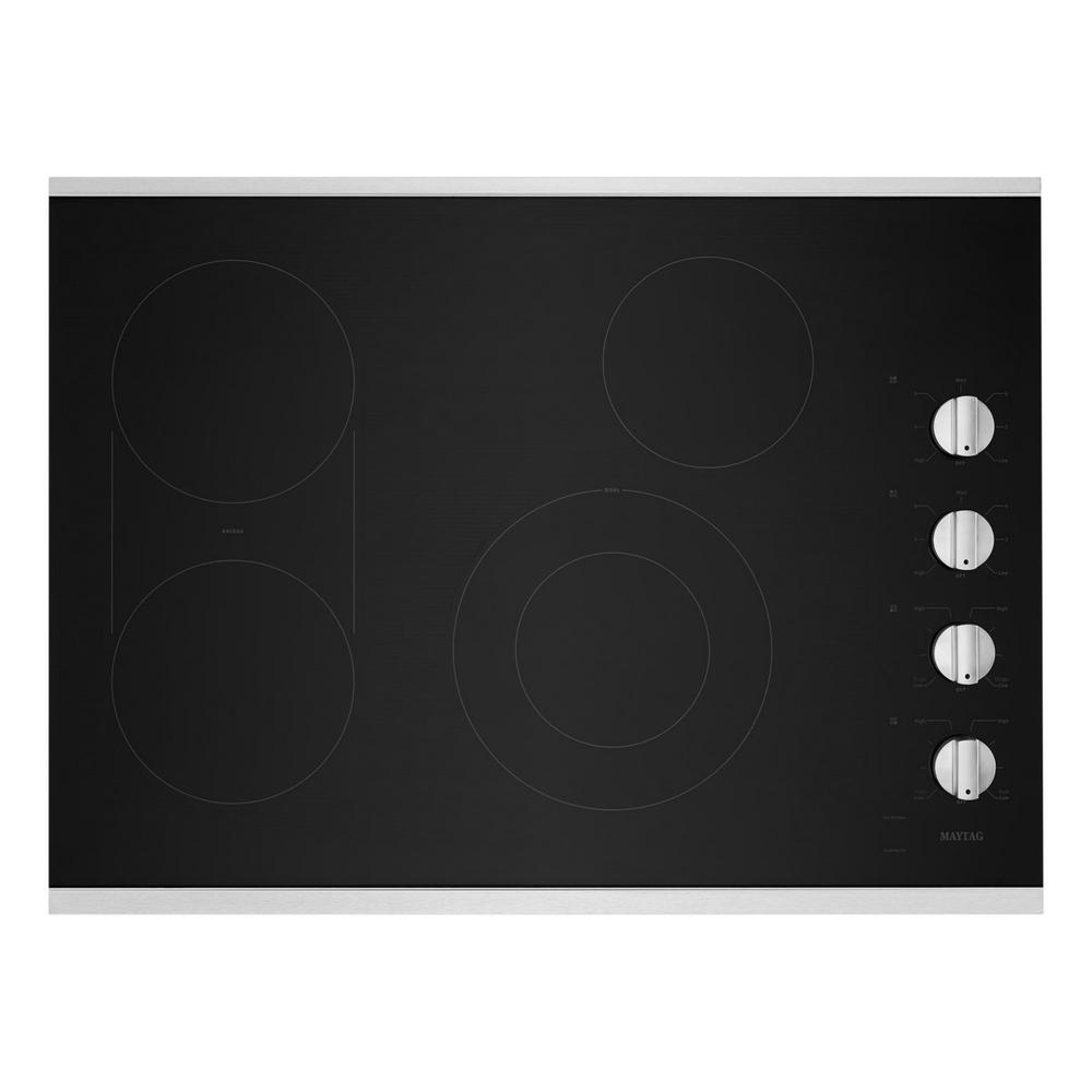  Maytag  30 in Radiant Electric Cooktop in Stainless Steel 