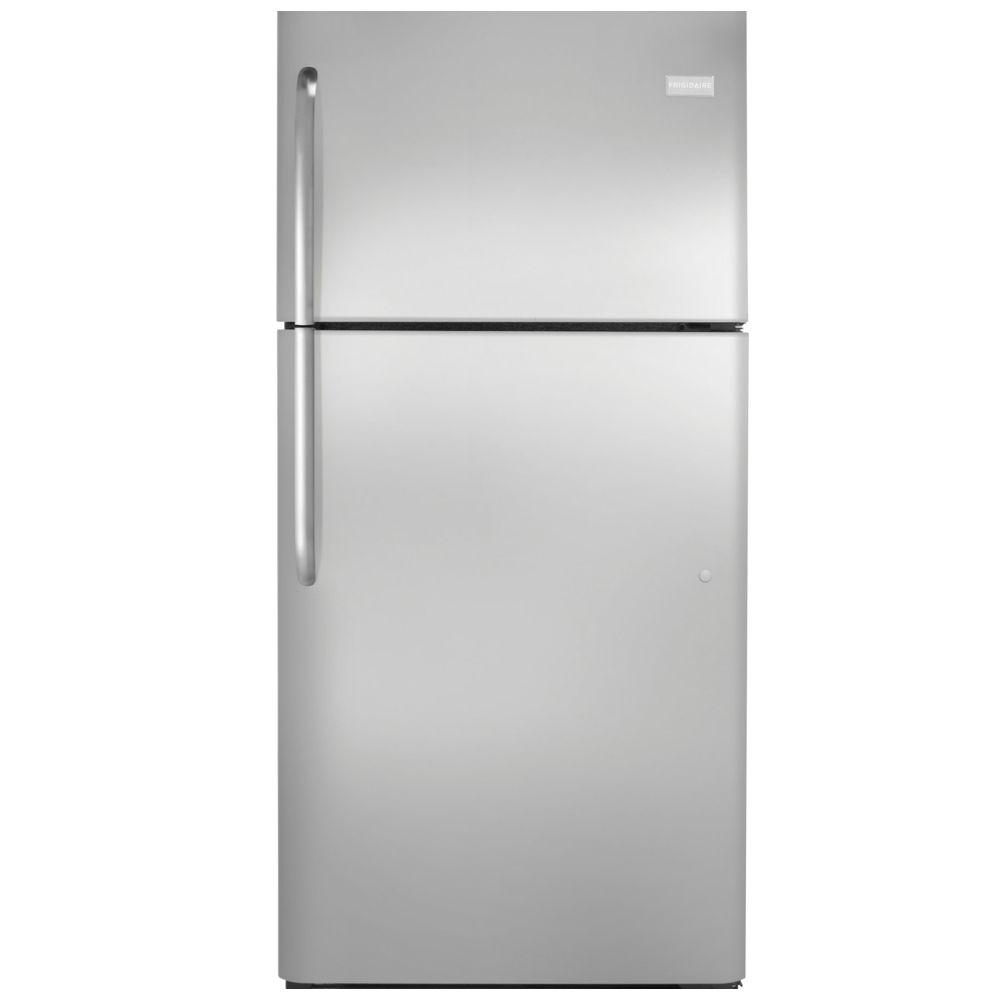 Frigidaire 20 cu. ft. Top Freezer Refrigerator in Stainless Steel ...