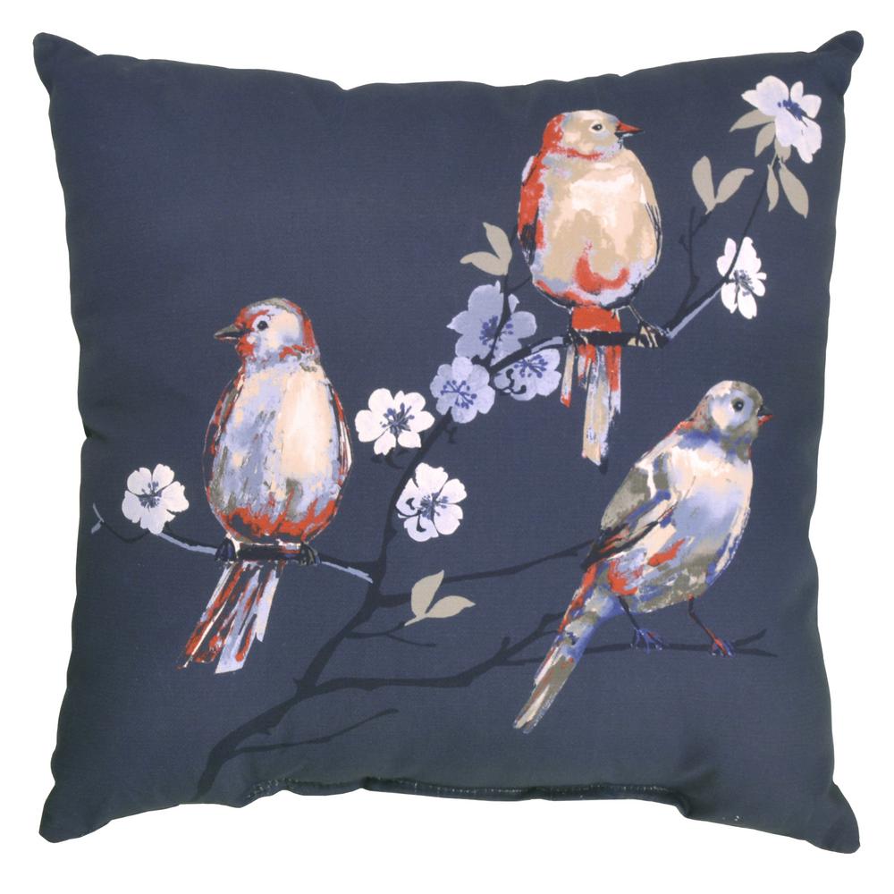 throw pillows with birds on them