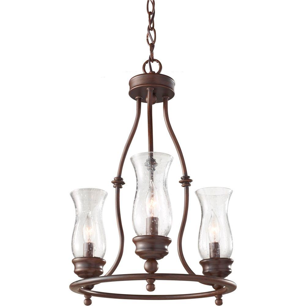 Feiss Pickering Lane 3Light Heritage Bronze 1Tier Chandelier with