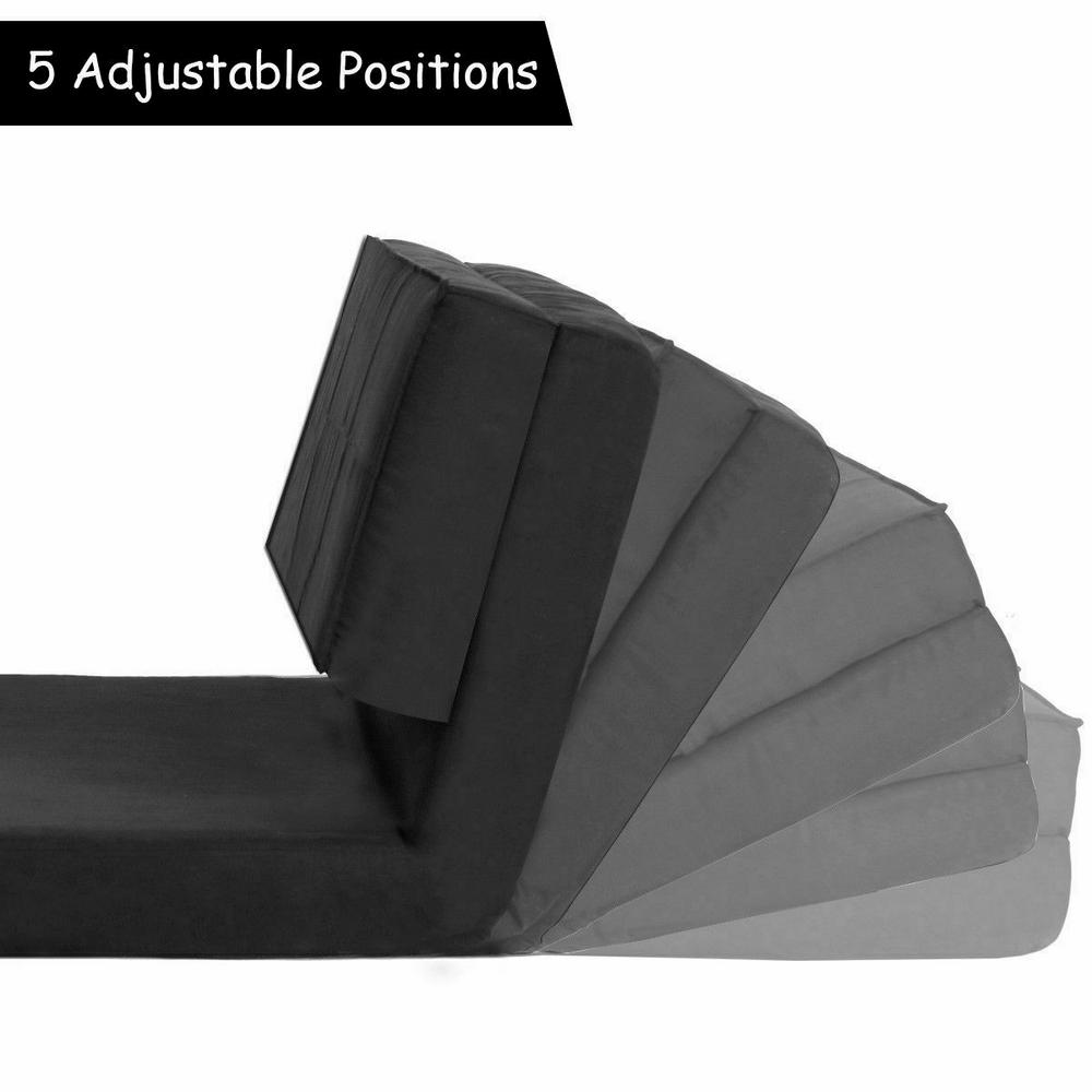 Costway Convertible Fold Down Sofa Chair Flip Out Lounger Sleeper