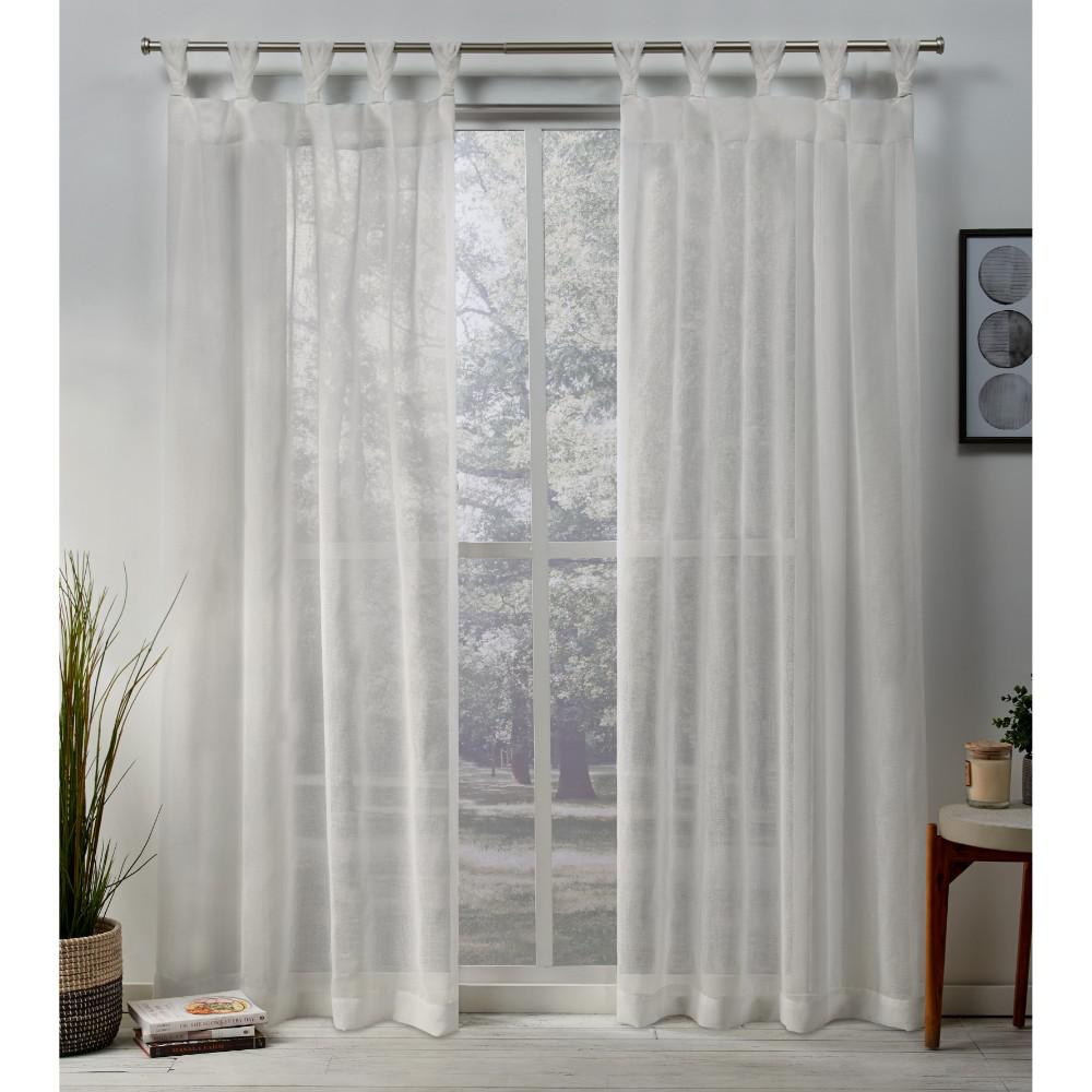 Exclusive Home Curtains Belgian 50 In W X 84 In L Sheer Braided