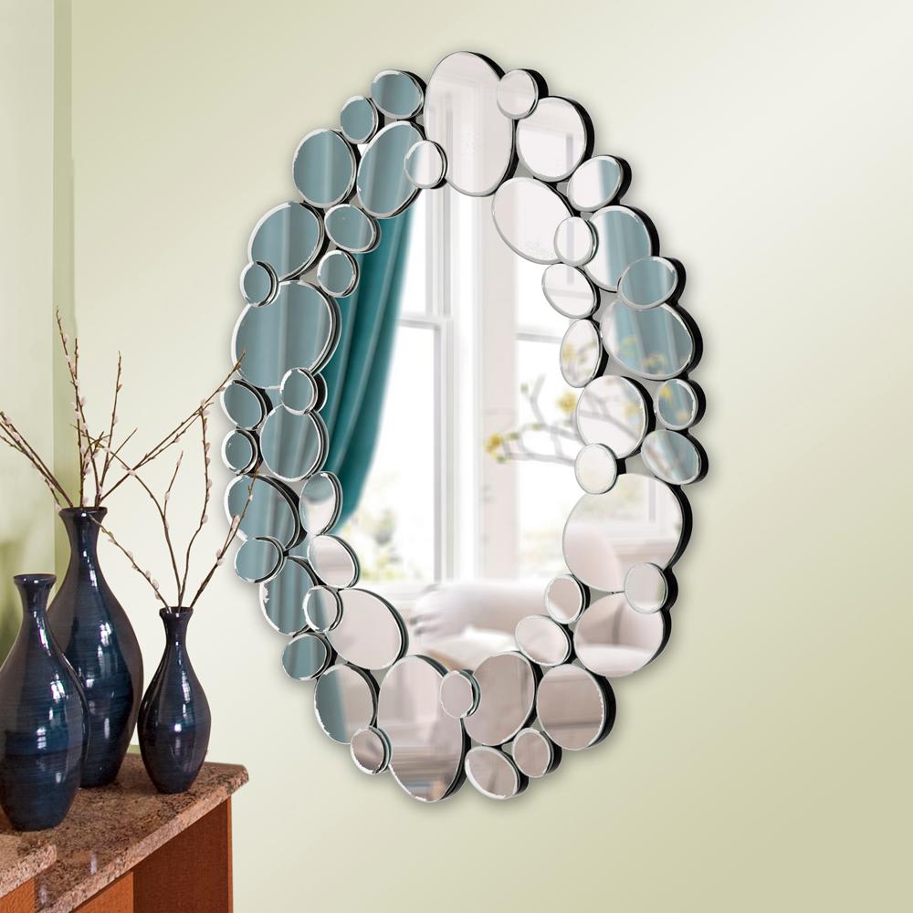 28 in. x 35 in. Oval Framed Mirror11087 The Home Depot