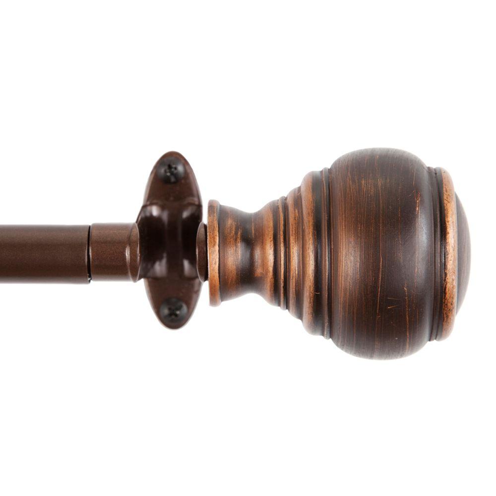 Eclipse Roma 66 120 In Adjule 3 4 Room Darkening Single Eclipse Roma 66 120 In Adjule 3 4 Room Darkening Single Curtain Rod Oil Rubbed Copper Ec45004rem The Home Depot