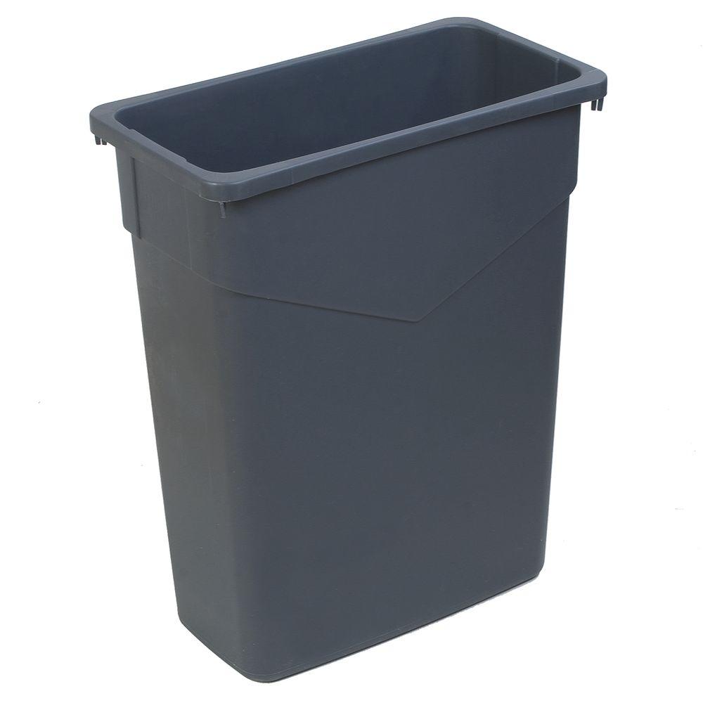 Carlisle TrimLine 15 Gal. Gray Rectangular Trash Can (4Pack)34201523