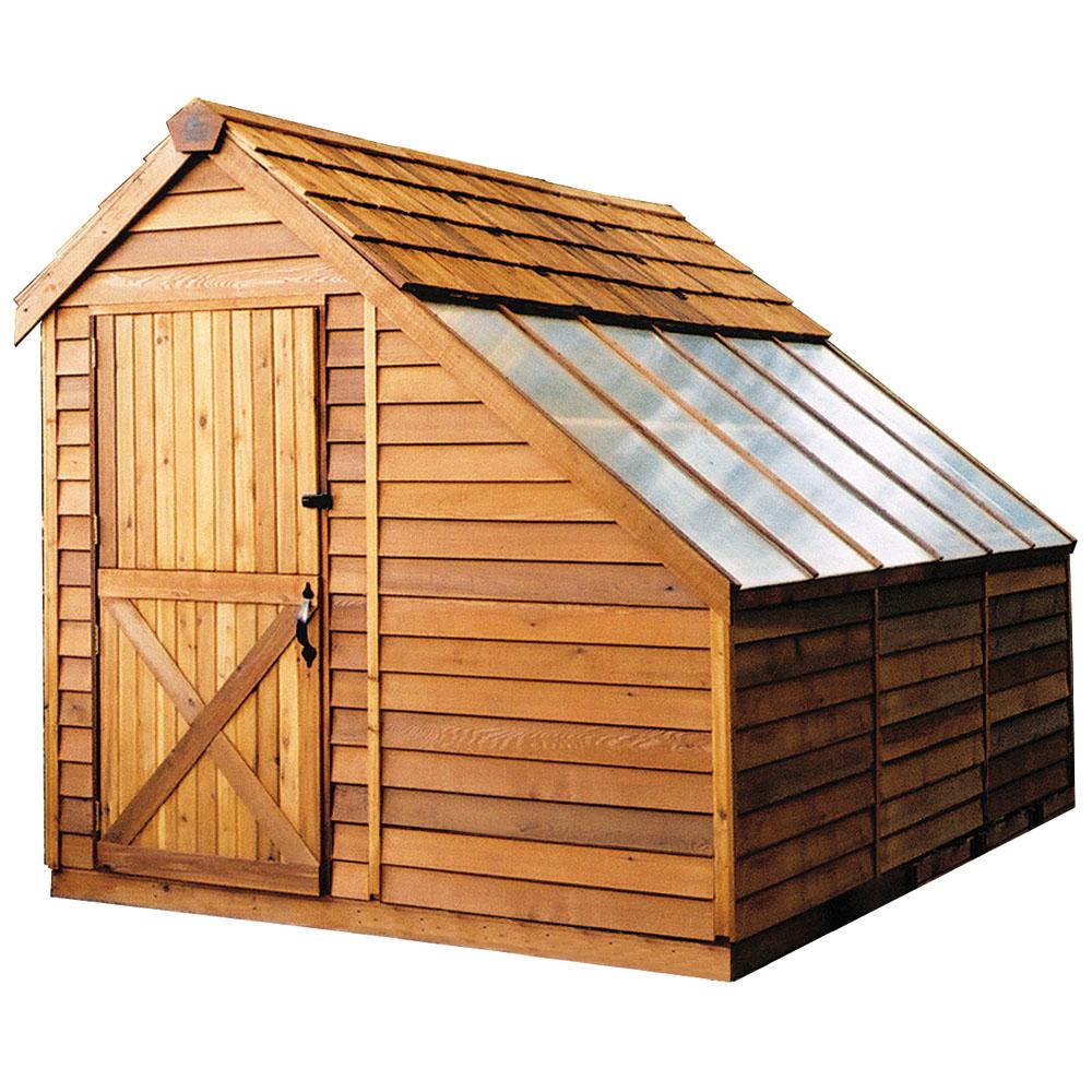 Cedarshed Sunhouse 8 ft. 9 in. x 13 ft. Western Red Cedar Garden Shed ...