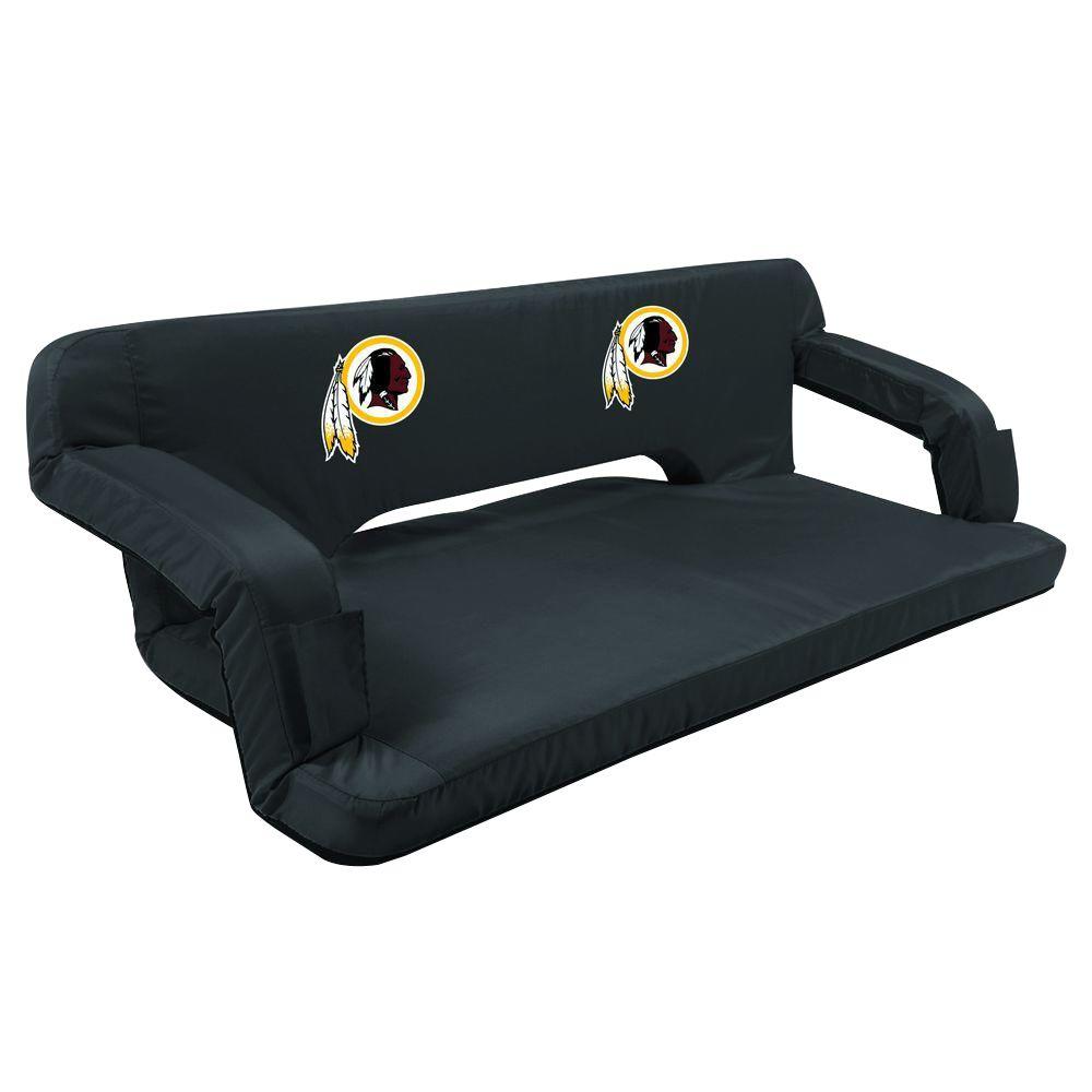 Picnic Time Stadium Seats Cushions Tailgating The Home Depot Washington S Black Reflex Travel Couch