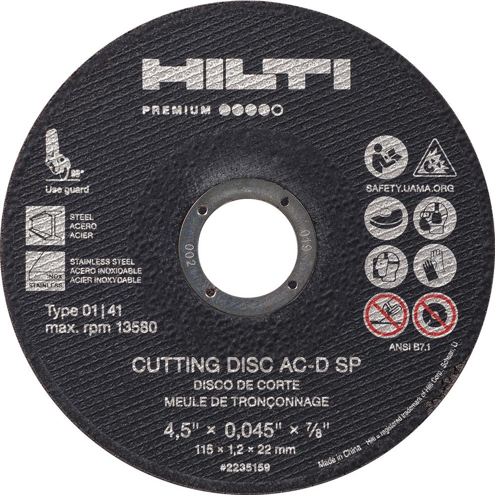 Hilti 7.0 in. x 1/16 in. x 7/8 in. AC-D SP Type 1 Premium Thin Abrasive
