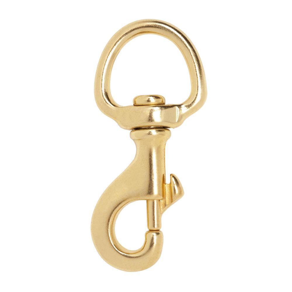 Everbilt 11/8 in. x 31/2 in. Solid Brass Swivel Bolt Snap43194 The