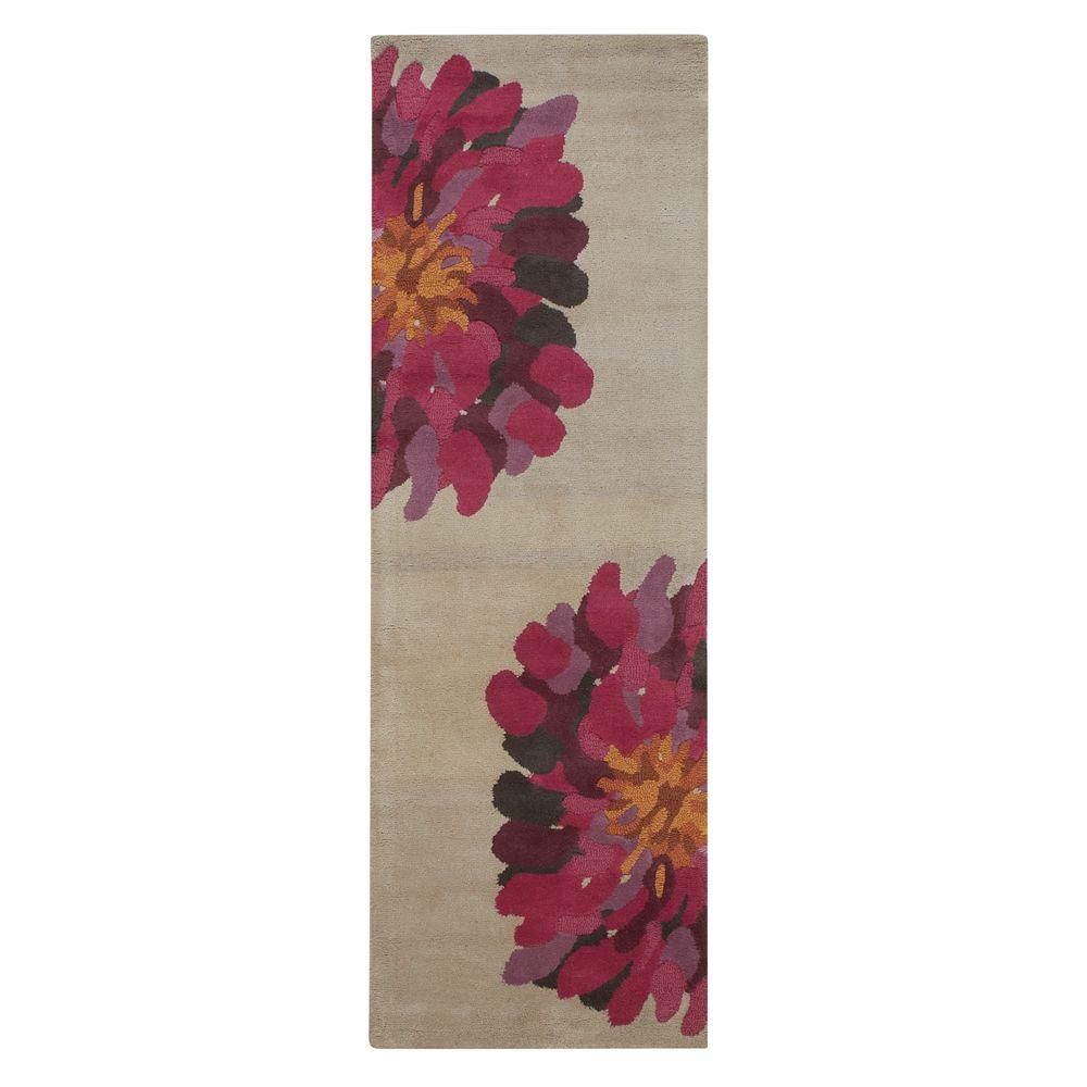 Home Decorators Collection Mora Pink 2 ft. 5 in. x 8 ft. Rug Runner