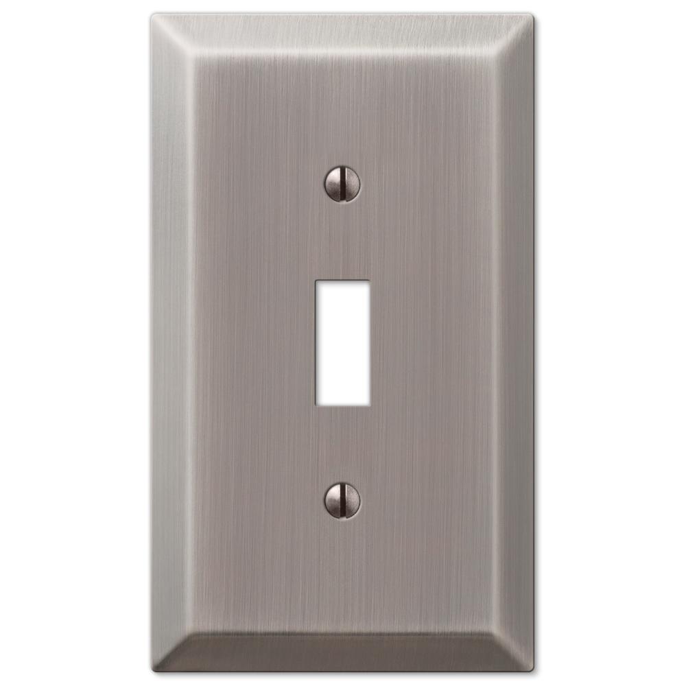 Amerelle Century 1 Toggle Wall Plate Antique Nickel Amerelle Century 1 Toggle Wall Plate Antique Nickel