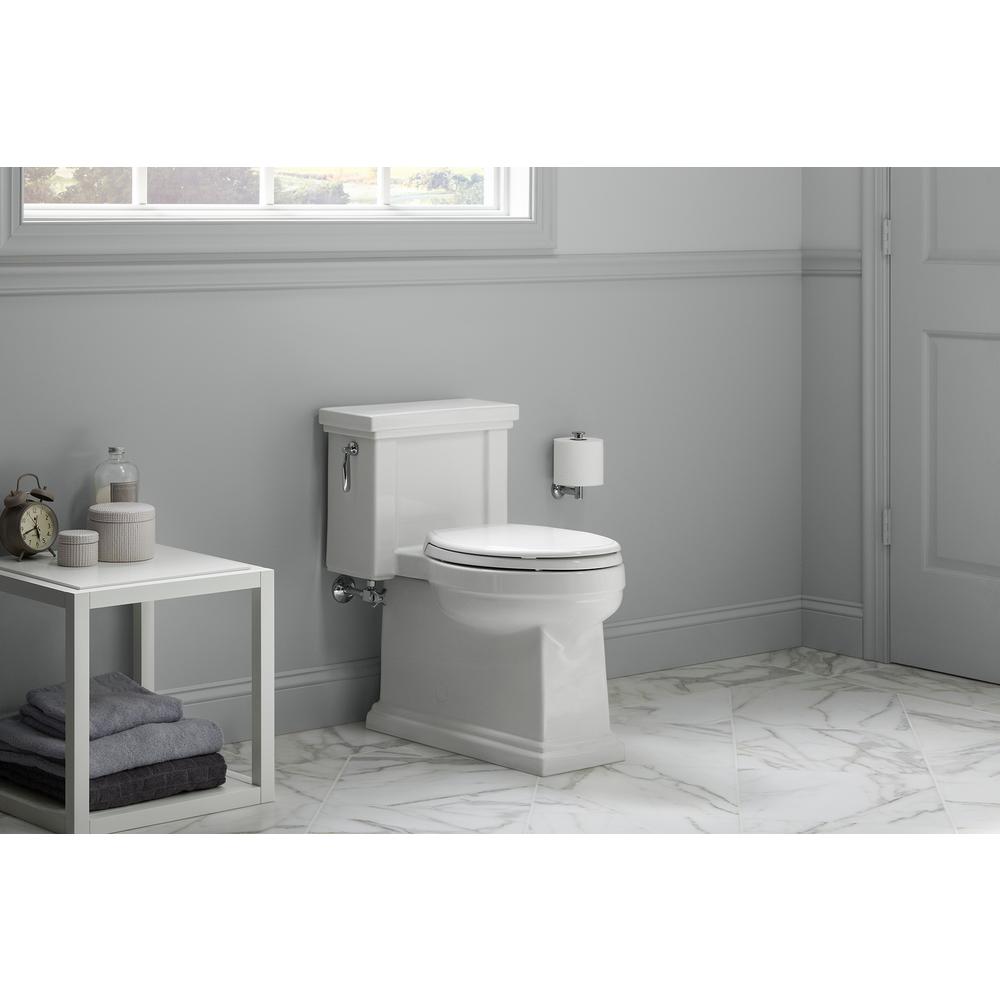 Kohler Tresham 1 Piece 1 28 Gpf Single Flush Elongated Toilet With Aquapiston Flush Technology In White Seat Included K 3981 0 The Home Depot
