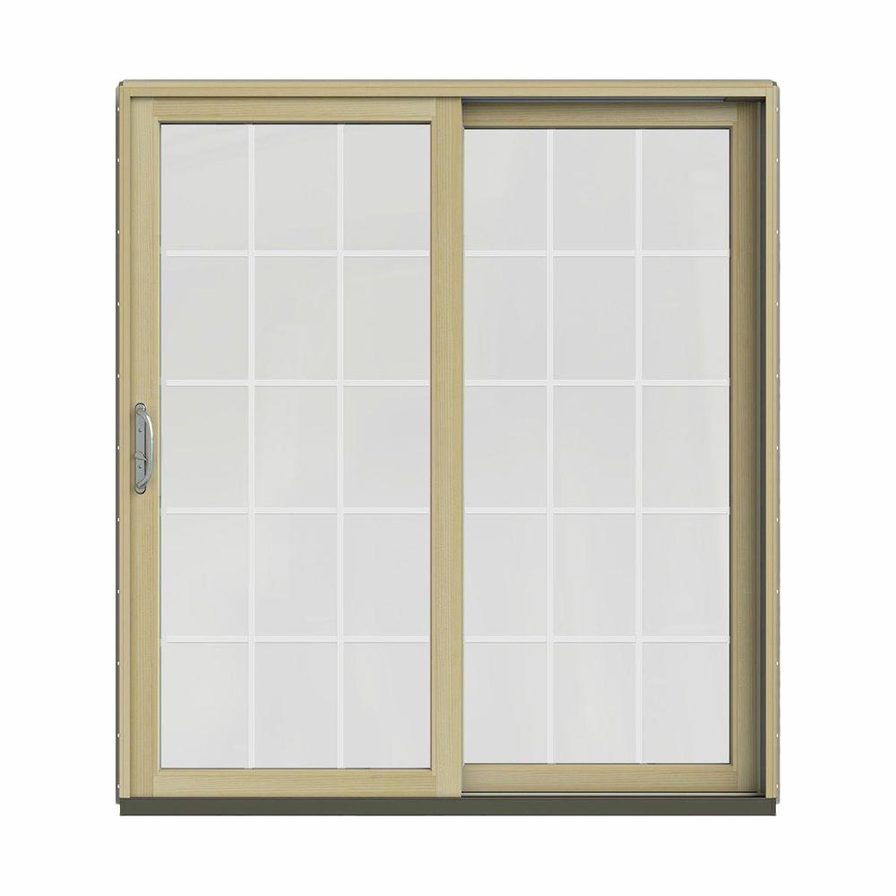 JELD-WEN 72 in. x 80 in. W-2500 Contemporary Desert Sand Clad Wood ...