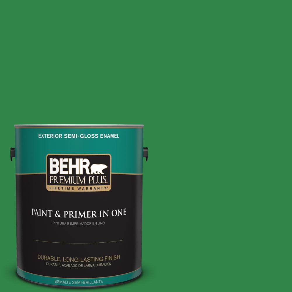BEHR MARQUEE 5gal. 450B7 Green Grass SemiGloss Enamel Exterior