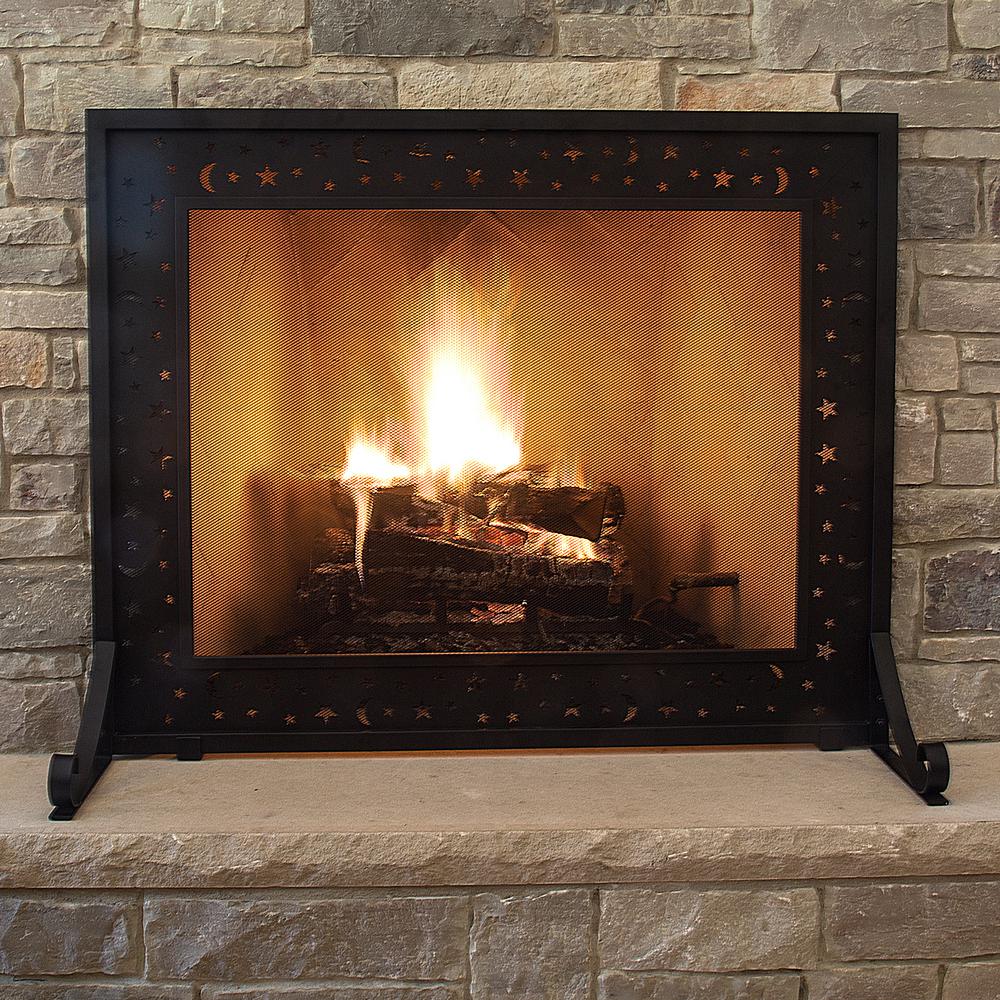 Pleasant Hearth Easton Medium Glass Fireplace Doors Ea 5011 The Home Depot