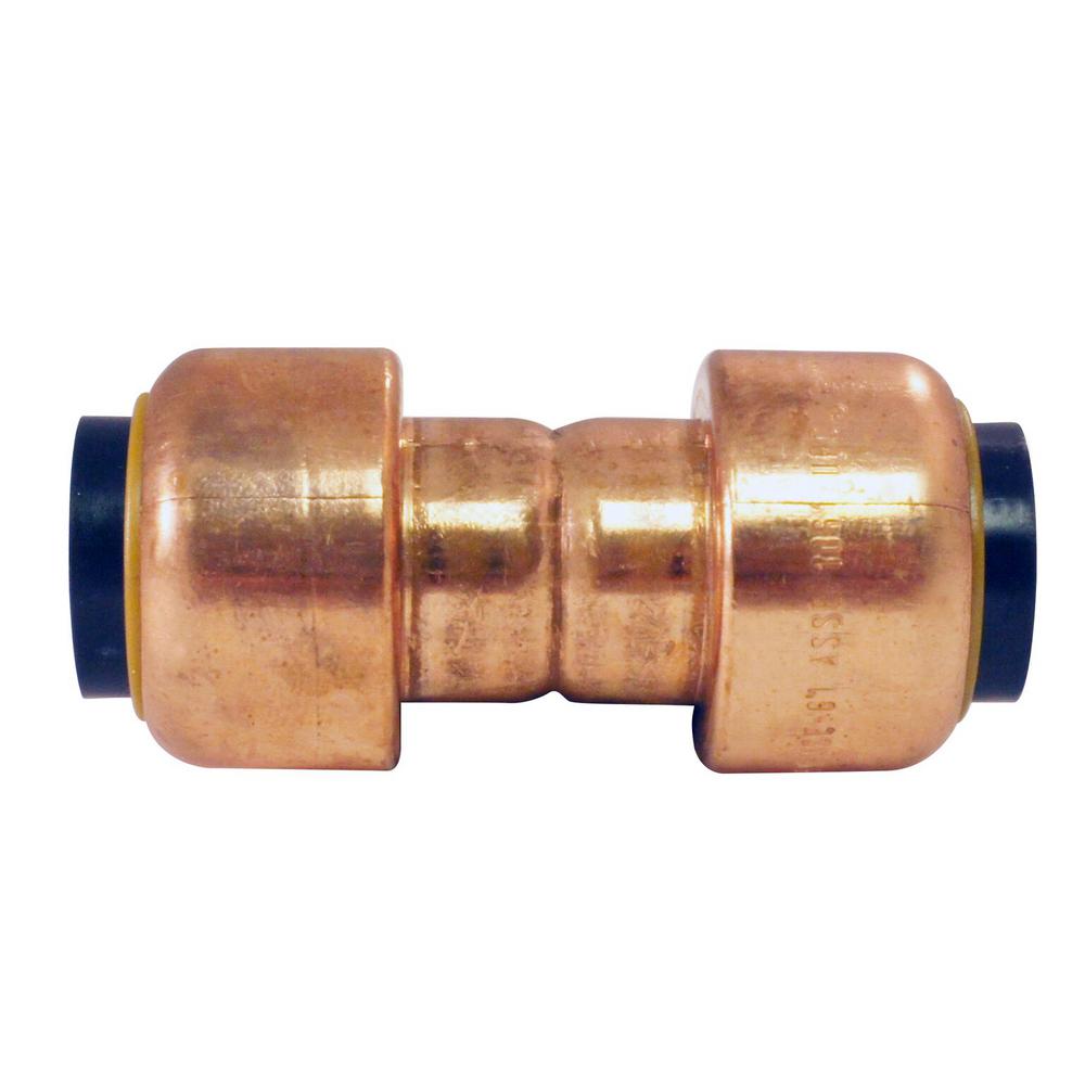 Tectite 1/2 in. Copper PushtoConnect CouplingACPC12 The Home Depot