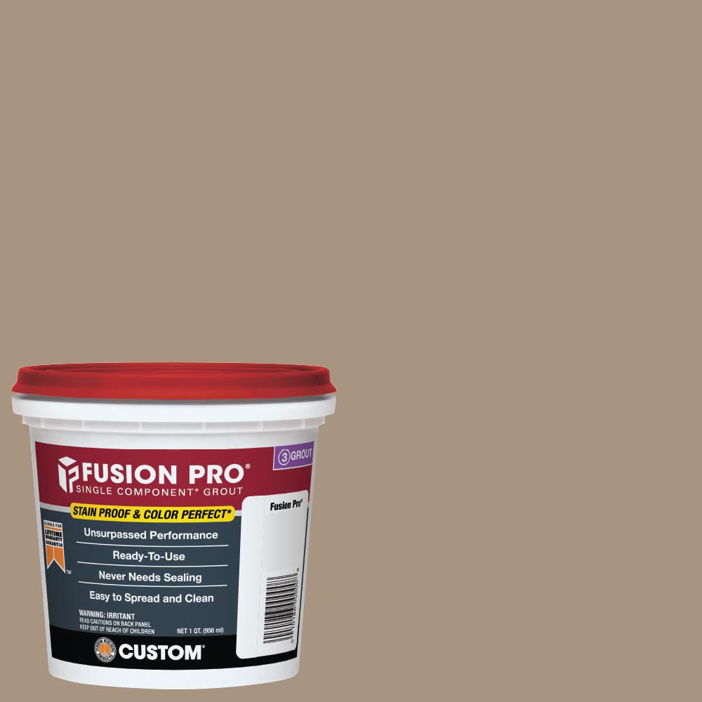 Custom Building Products Fusion Pro #145 Light Smoke 1 Qt. Single Component Grout, 4 buckets total, bid per bucket 