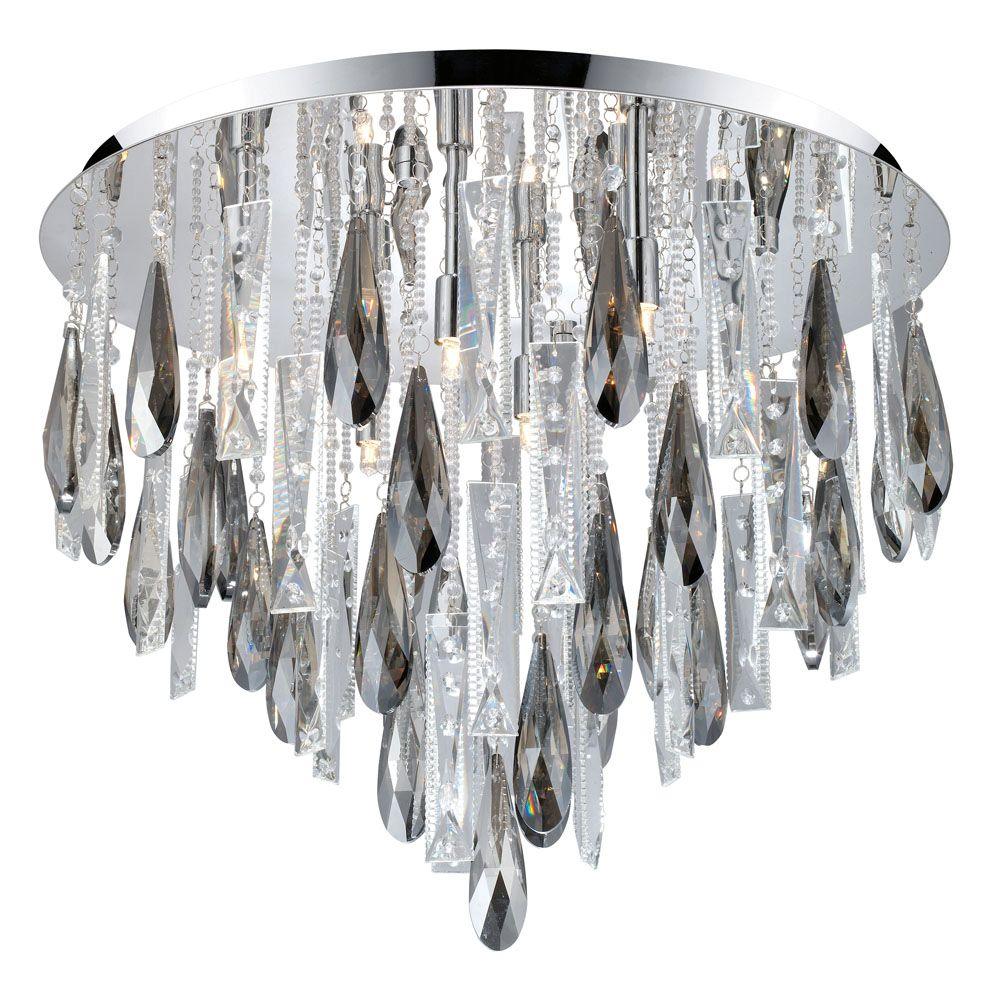 Eglo Calaonda 8 Light Chrome Flushmount 93433a The Home Depot Eglo Calaonda 8 Light Chrome Flushmount