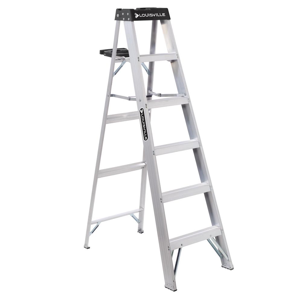 Cosco Signature Series 6 ft. Premium Aluminum Step Ladder-2061AABLD ...