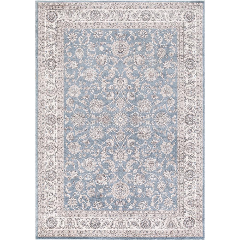 Concord Global Trading Kashan Bergama Blue 7 Ft X 9 Area Rug Concord Global Trading Kashan Bergama Blue 7 Ft X 9 Area Rug